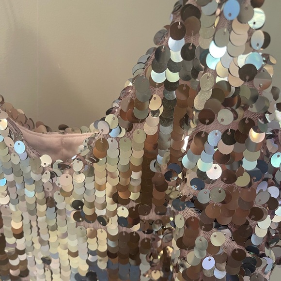 Zara Strappy Sequin Dress - Picture 7 of 9